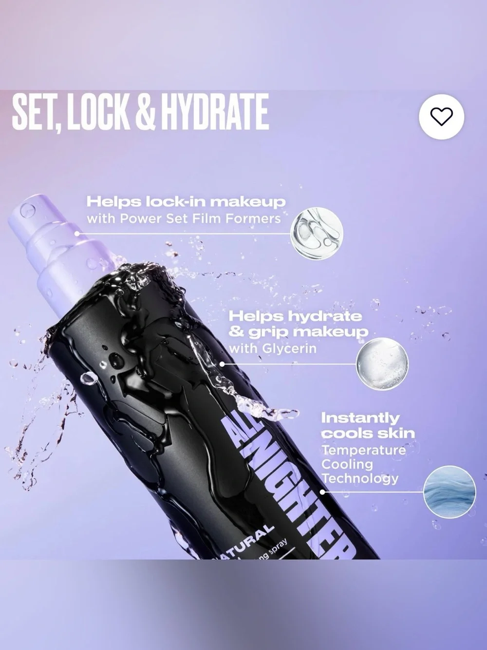 Urban Decay ALL NIGHTER WATERPROOF MAKEUP SETTING SPRAY Mini 30ml BRAND NEW